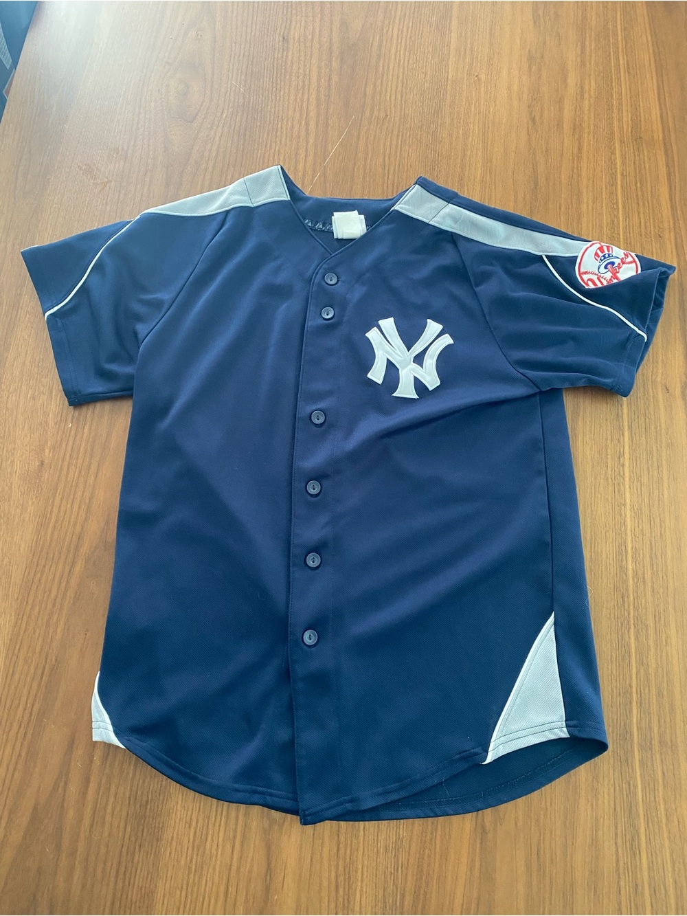 2009 New York Yankees Navy Blue Button-Front Jersey Adult/Teen/Kids